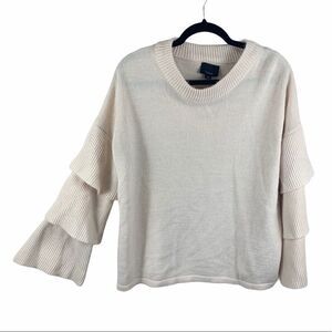 Lumiere light pink blush sweater layered sleeve M Al